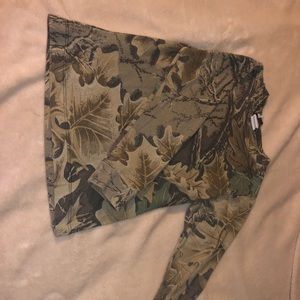 Boy camouflage long sleeve shirt